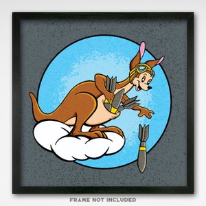 World War II Insignia - 46th Bombardment Group - 8x8 Print