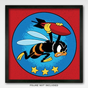 World War II Insignia - 21st Bombardment Squadron - 8x8 Print