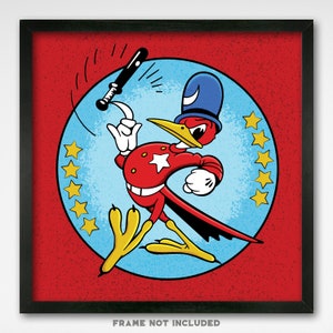 World War II Insignia - 56th Pursuit Squadron - 8x8 Print