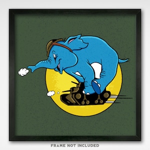 World War II Insignia - 751st Tank Battalion - 8x8 Print