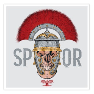 Crâne de Centurion - SPQR - Impression 12x12