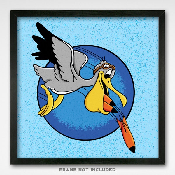 World War II Insignia - 67th Bombardment Squadron - 8x8 Print