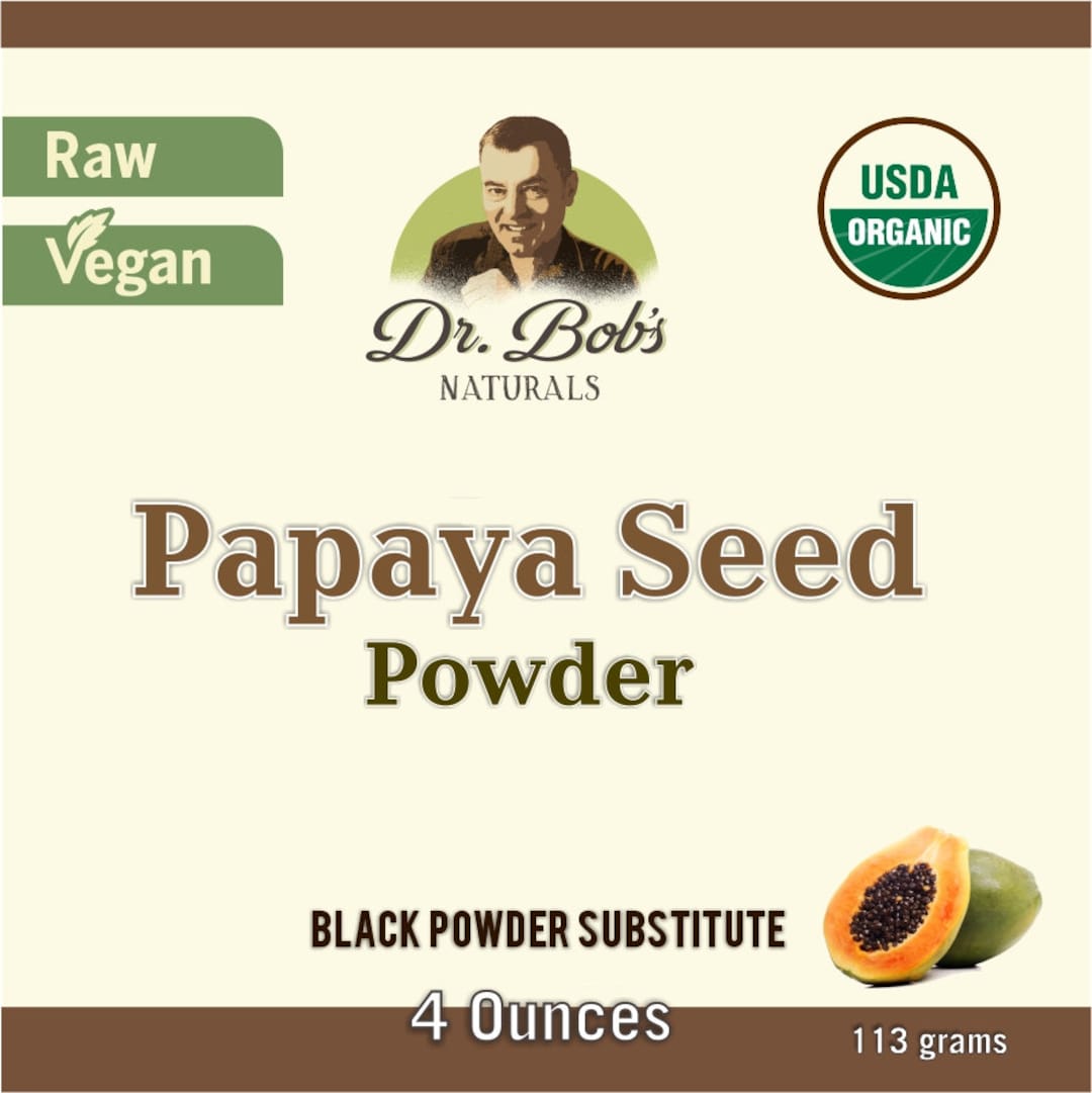 Papaya Seed Powder 4 Oz Etsy