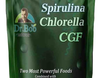 Dr. Bob's 45 Percent Chlorella 45 Percent Spirulina 10 Percent CGF