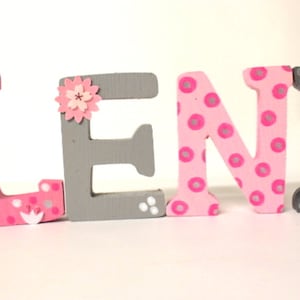 Letras de madera puerta de la habitación de los niños letras de la puerta del bebé
