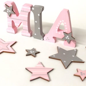 wooden letters for girls&#39; bedroom door