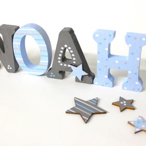 Letras de madera para puerta de habitación infantil, letras para puerta, niños