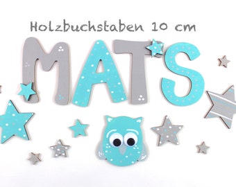 Holzbuchstaben Kinderzimmertür Türbuchstaben Baby