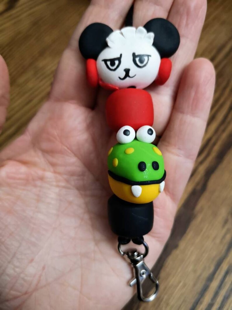combo panda keychain