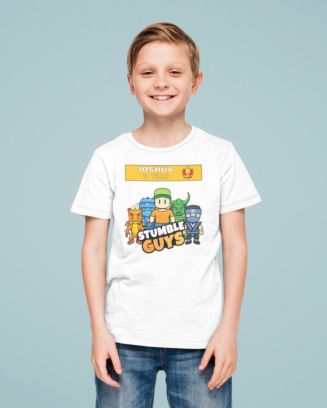 Camiseta Camisa Stumble Guys Gamer Jogo Stumble Infantil e Adulto