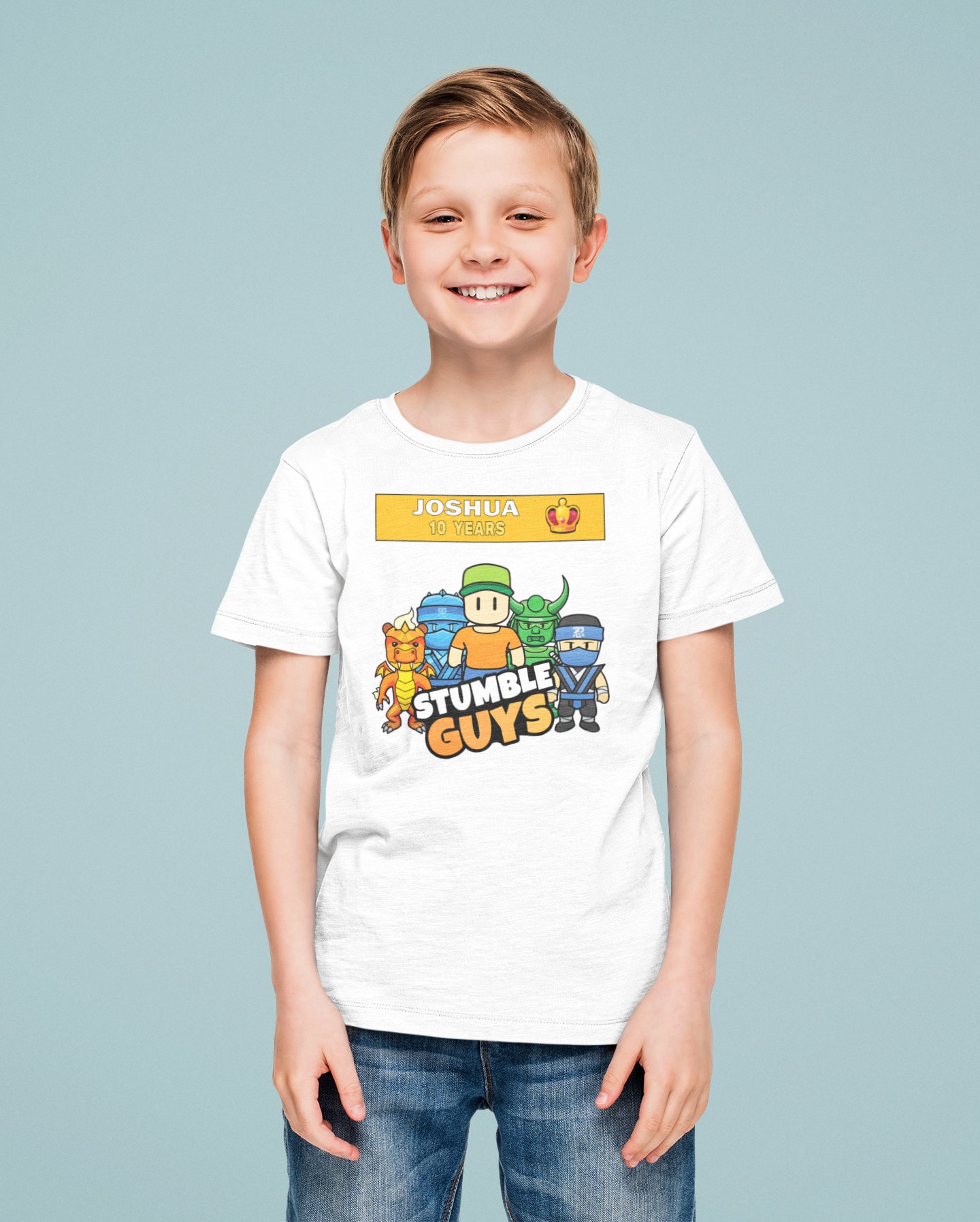 Camiseta Personalizada Stumble Guys Infantil Games Jogo