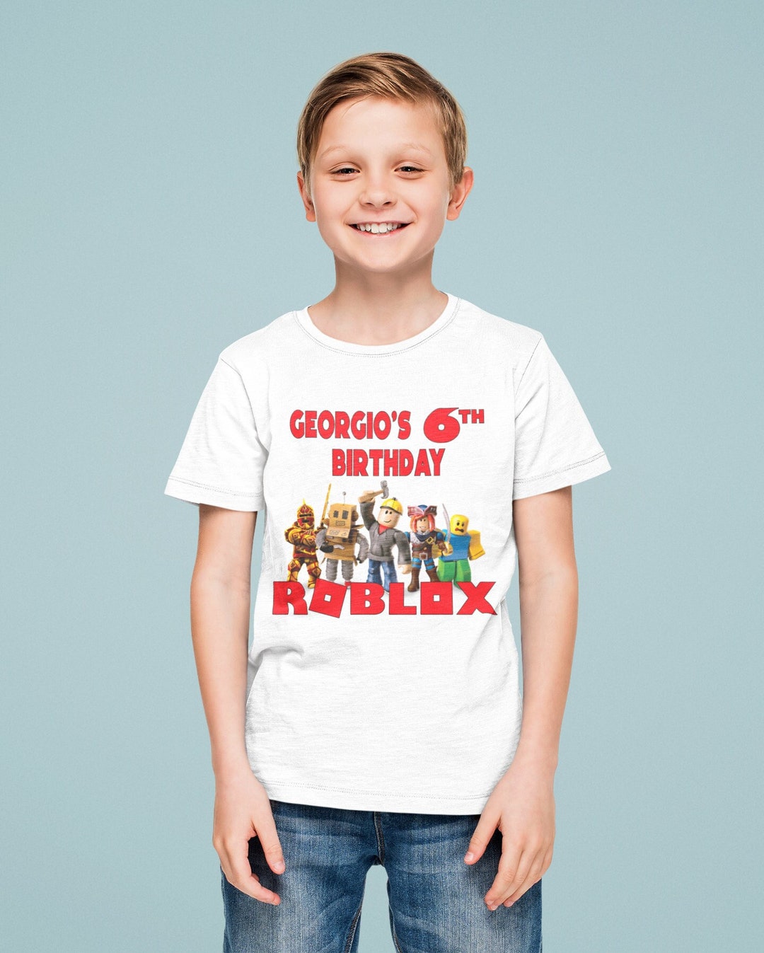 Camiseta Roblox Natal Personalizada Adulto ou Infantil