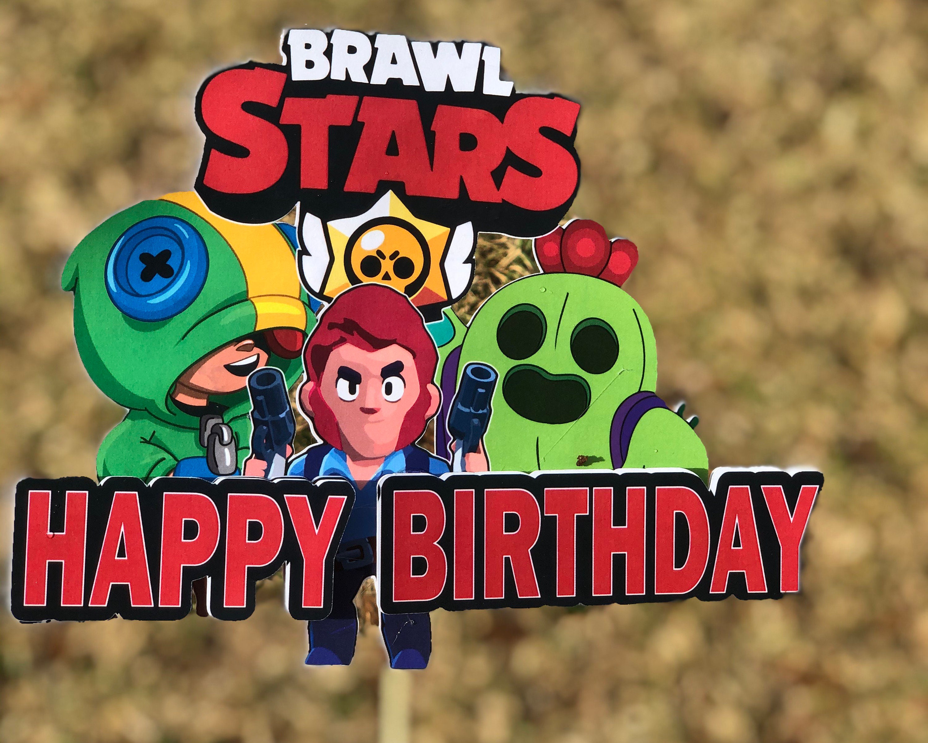 Brawl Stars Cake Topper - Etsy