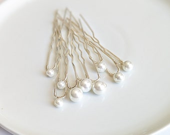 Pearl Bridal Hair Pins Pearl Bridal Hair Piece Wedding Hair Pins Wedding Hair Accessories Pearl Wedding Hair Clip Bride Hair Clip Pearl Pins