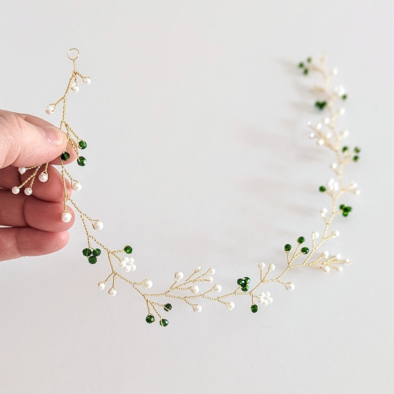 lime green headpiece