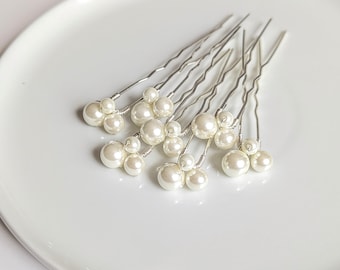 Wedding Hair Pins Small Pearl Bridal Hair Piece Wedding Hair Pins Wedding Hair Accessories Dainty Bridal Headpiece Bride Hair Clip Pearl Pin