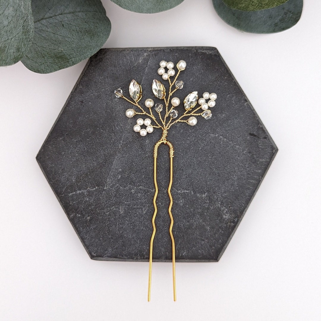 Elegant Bridesmaid Hair Pin Wedding Hair Pin Bridesmaid Etsy