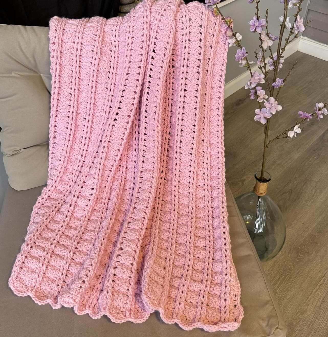Blush Petals Baby Blanket "crochet Pattern Only"