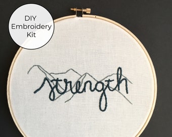 Strength Beginner DIY Embroidery Kit