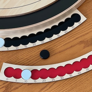 Crokinole score keeper, crokinole scoring, gift for him, gift for dad,