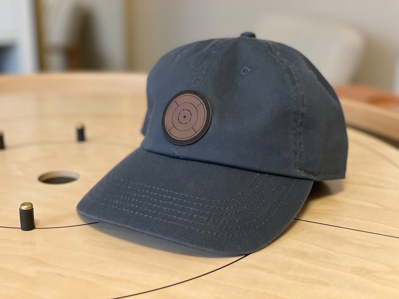 Crokinole hat, crokinole cap, gift for him, gift for dad, image 1