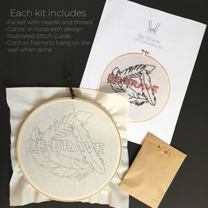 Thankful Beginner DIY Embroidery Kit afbeelding 2