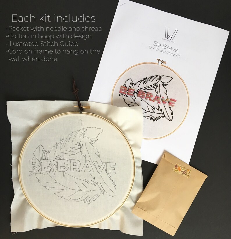 Thankful Beginner DIY Embroidery Kit afbeelding 2