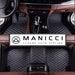 Luna Williams reviewed Manicci Luxury Leather Custom Fitted Car Mats - Black Diamond Car Mats Full Set with Blue Stitching