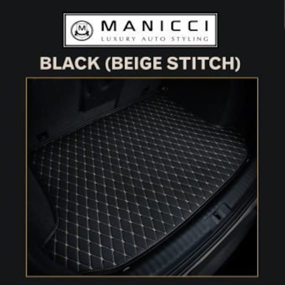 Manicci Luxury Leather Custom Fitted Car Mats Racing Red Diamond