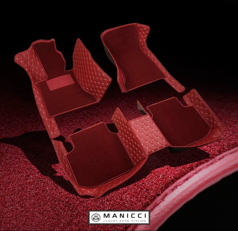 Premium Manicci Luxury Leather Custom Fitted Car Mats 2.0 Etsy