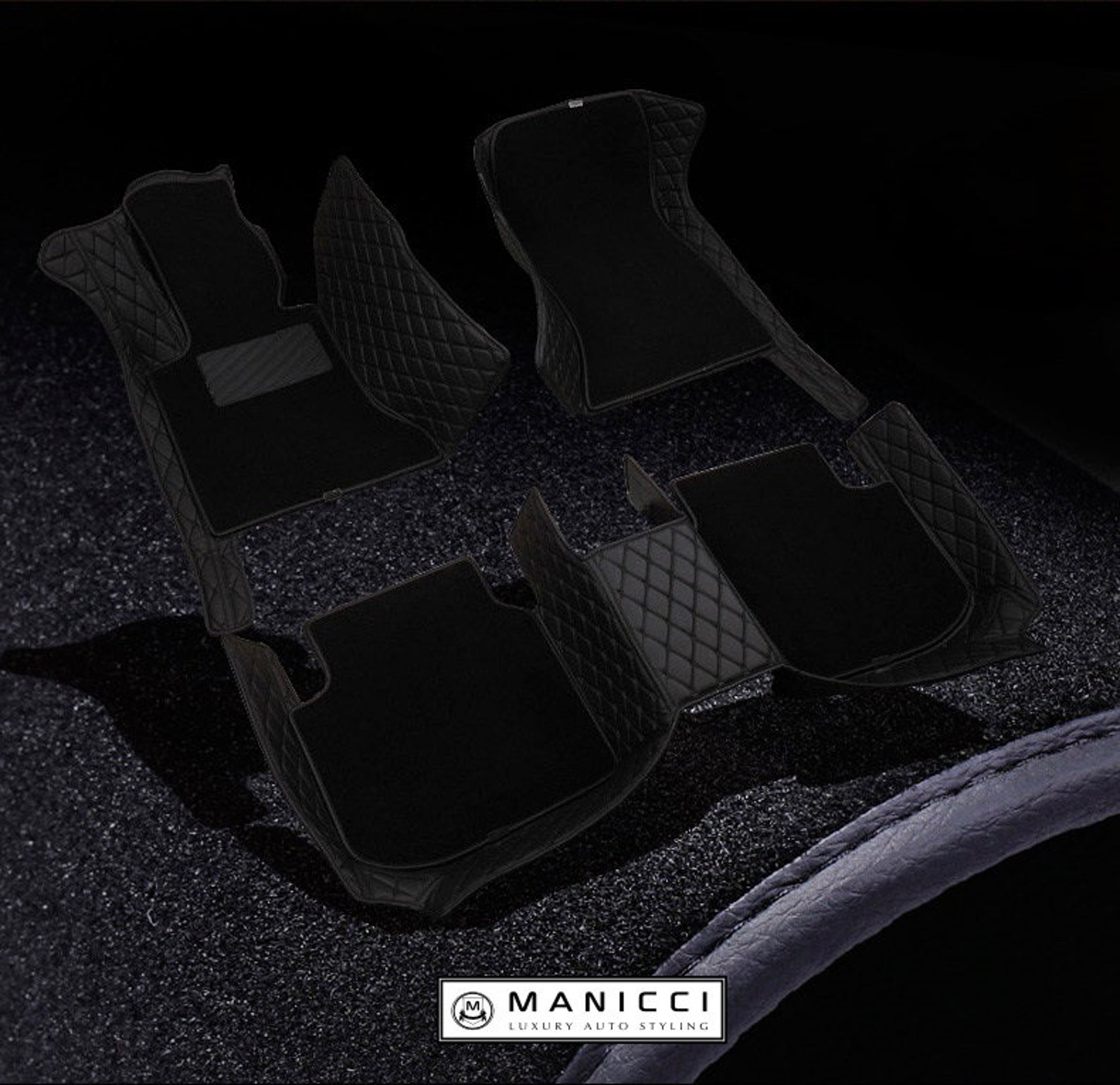 Premium Manicci Luxury Leather Custom Fitted Car Mats 2.0 Etsy