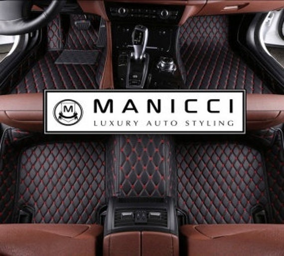 Buy Manicci Luxury Leather Custom Fitted Car Mats Black Diamond