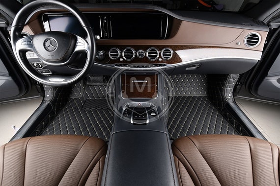 Diamond Stitching Custom Luxury Car Mats Set