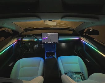 Manicci 18-Piece Car LED Ambient Lights – Music Sync, Chasing Colors, Adjustable Brightness, Interior Luxury Lighting Kit