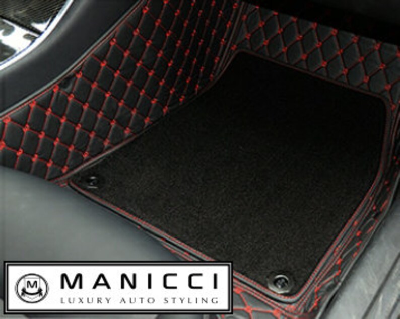 Premium Manicci Luxury Leather Custom Fitted Car Mats 2.0 Etsy