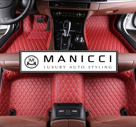 Diamond Stitching Custom Luxury Car Mats Set