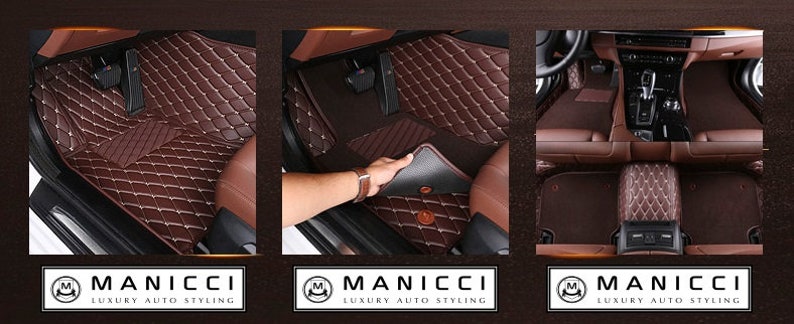 Premium Manicci Luxury Leather Custom Fitted Car Mats 2.0  image 3