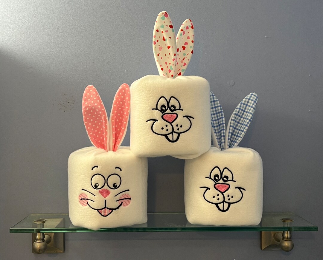 Bunny Toilet Paper Cover - Etsy