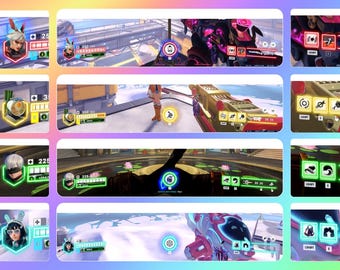 Neon Glow RGB Customizable Overwatch Overlay | Mix & Match