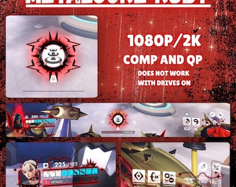 Metalcore Ruby Stream Overlay | 1080p & 2K PNG Spiked Chains HUD Set