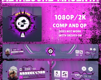 Magenta Metalcore Overwatch 2 Overlay 1080p & 2K