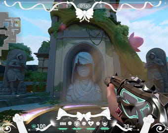 White Kitty Stream Overlay | 1080p