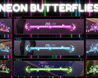 Neon Butterfly Rivals Overlay