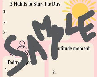 Morning Routine Planner!