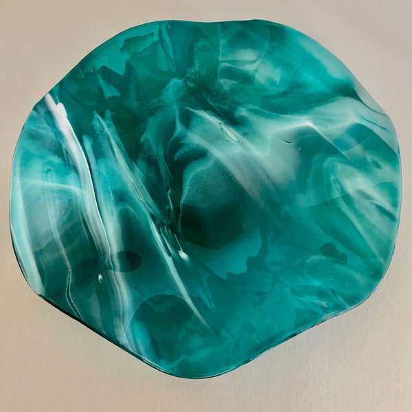 Decorative Glass Wall Plates Etsy