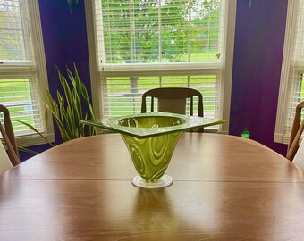 Deep Vase, Centerpiece, 7 inches Tall, Unique Design