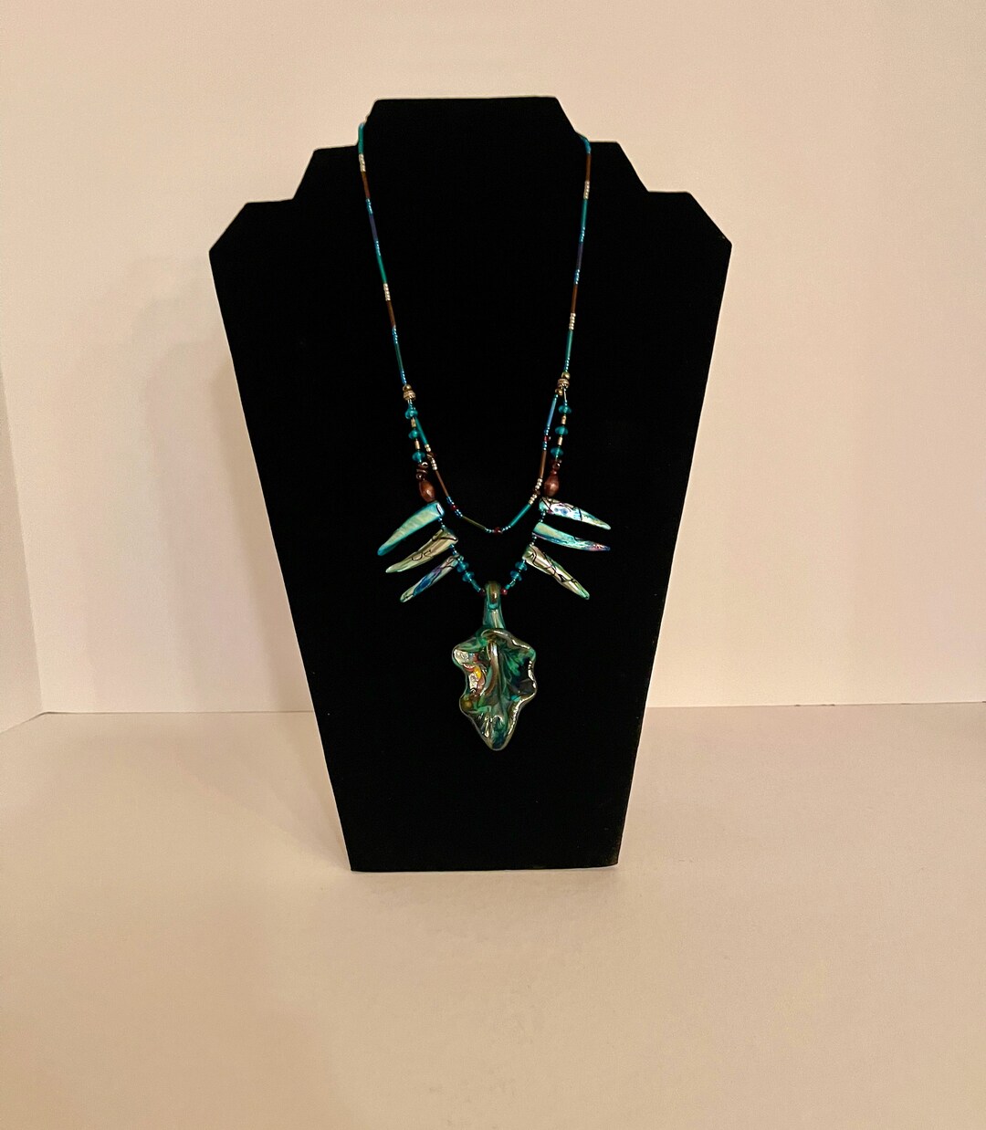 Glass Blown Jewelry, Glass Worked Jewelry, Glass Necklace, Necklace