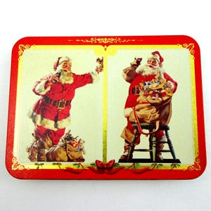 Vintage 1994 Coca Cola Christmas Santa Nostalgia Cartes à jouer 2 jeux de cartes scellées