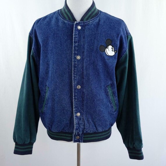 Vintage 90s Genus Mickey Mouse Embroidered Denim V