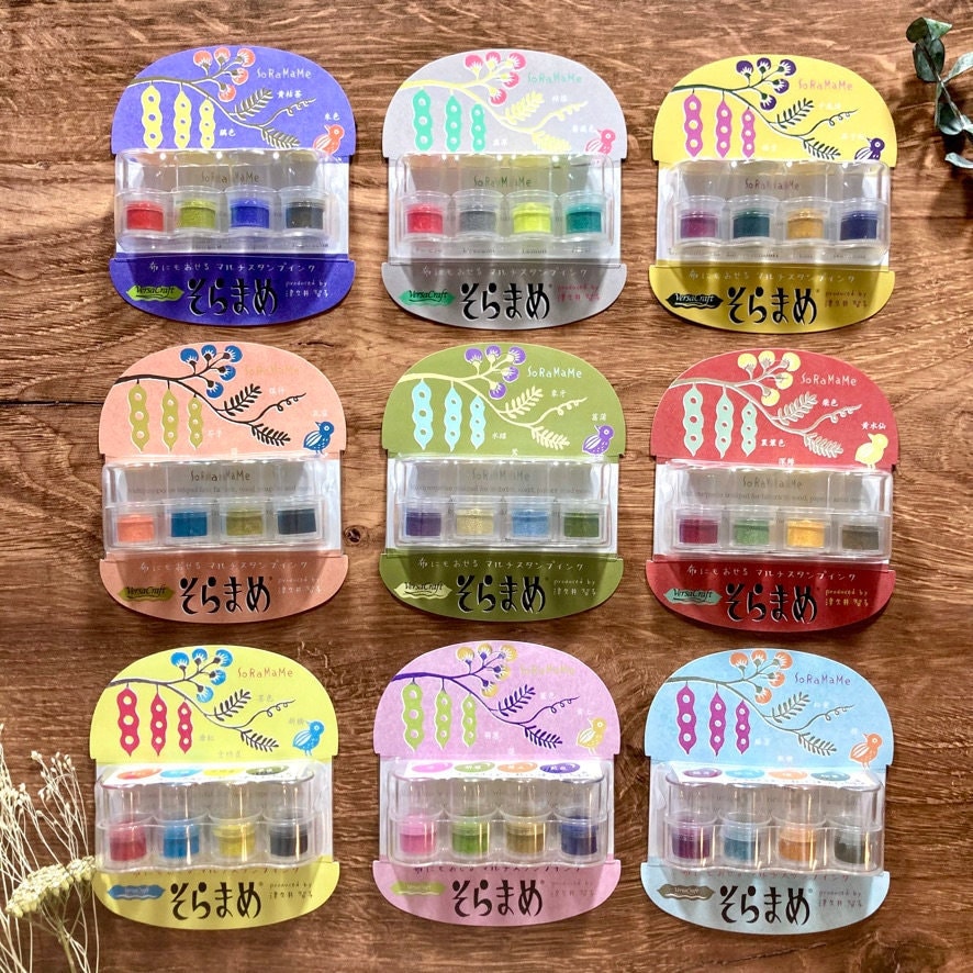 Tsukineko Versacraft Soramame Ink Pad - Umbrella - 4 Color Set